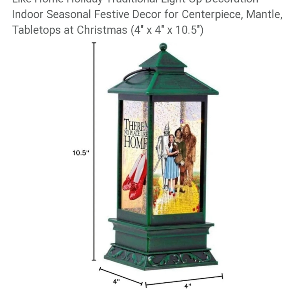 Wizard of Oz Collectors Glitter Lantern